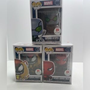 Walgreens Exclusive Funko Pop! lot #669, 670, 671 Spidey Lot